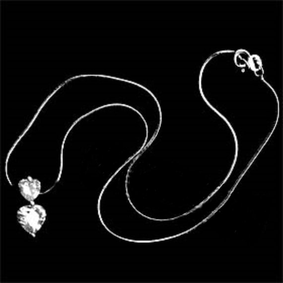 Buy Rhodium Plated Swarovski Crystal Heart Necklace Online in