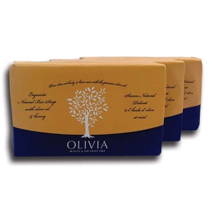 Papoutsanis Natural Greek Soap with Olive Oil & Honey, 3-pack
