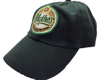 Mythos Greek Beer Adjustable Cap in Forrest Green