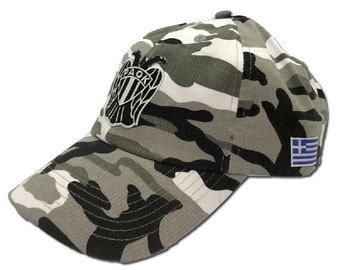 PAOK Thessaloniki Adjustable Baseball Cap. Camo Design