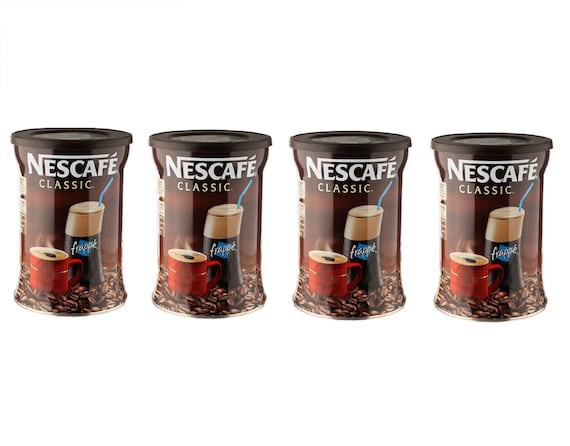 4 Greek Nescafe for Frappe Iced Coffee Net Wt. 200 Gr Each 