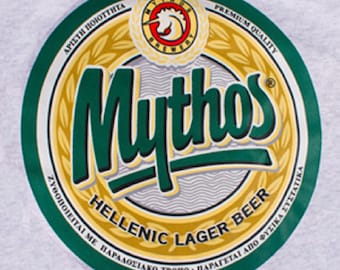 N//Y Mythos Hellenic Lager Beer greco Cool Beer Ale Lover Look Maglietta nera