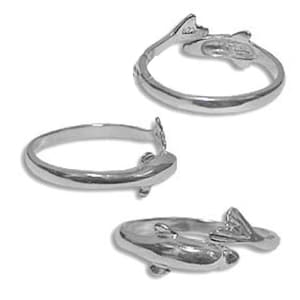 Sterling Silver Ring - Minoan Dolphin Adjustable