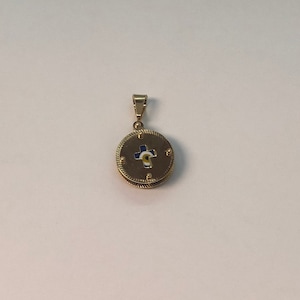 18k Gold Evil Eye Pendant