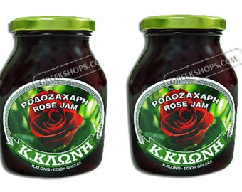 2 Klonis Greek Rose Jam Preserves (16oz)