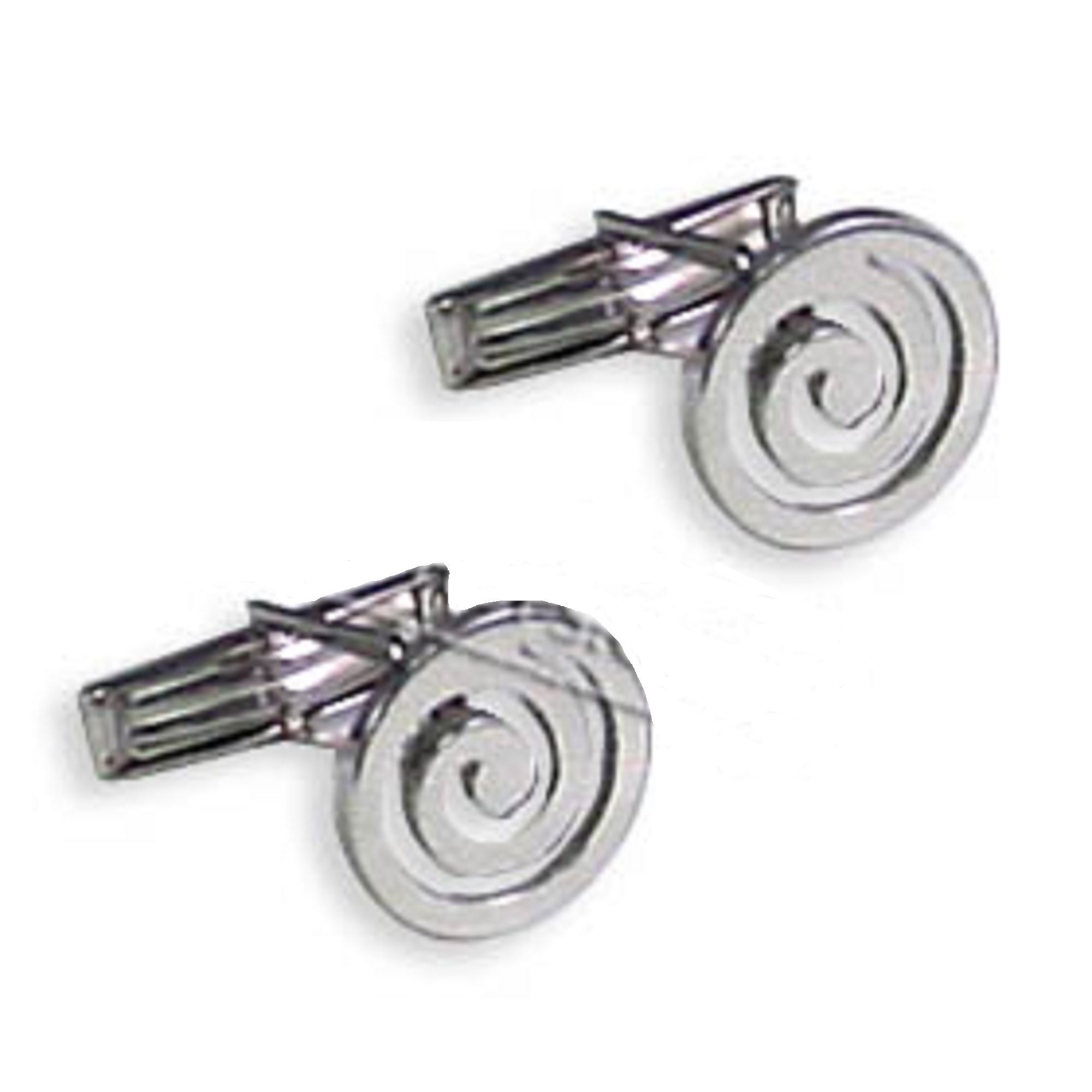 Boutons De Manchette Guerrier Grec En Argent Sterling Et Or Vermeil Vert Intaille - Marque Destino, Occasion