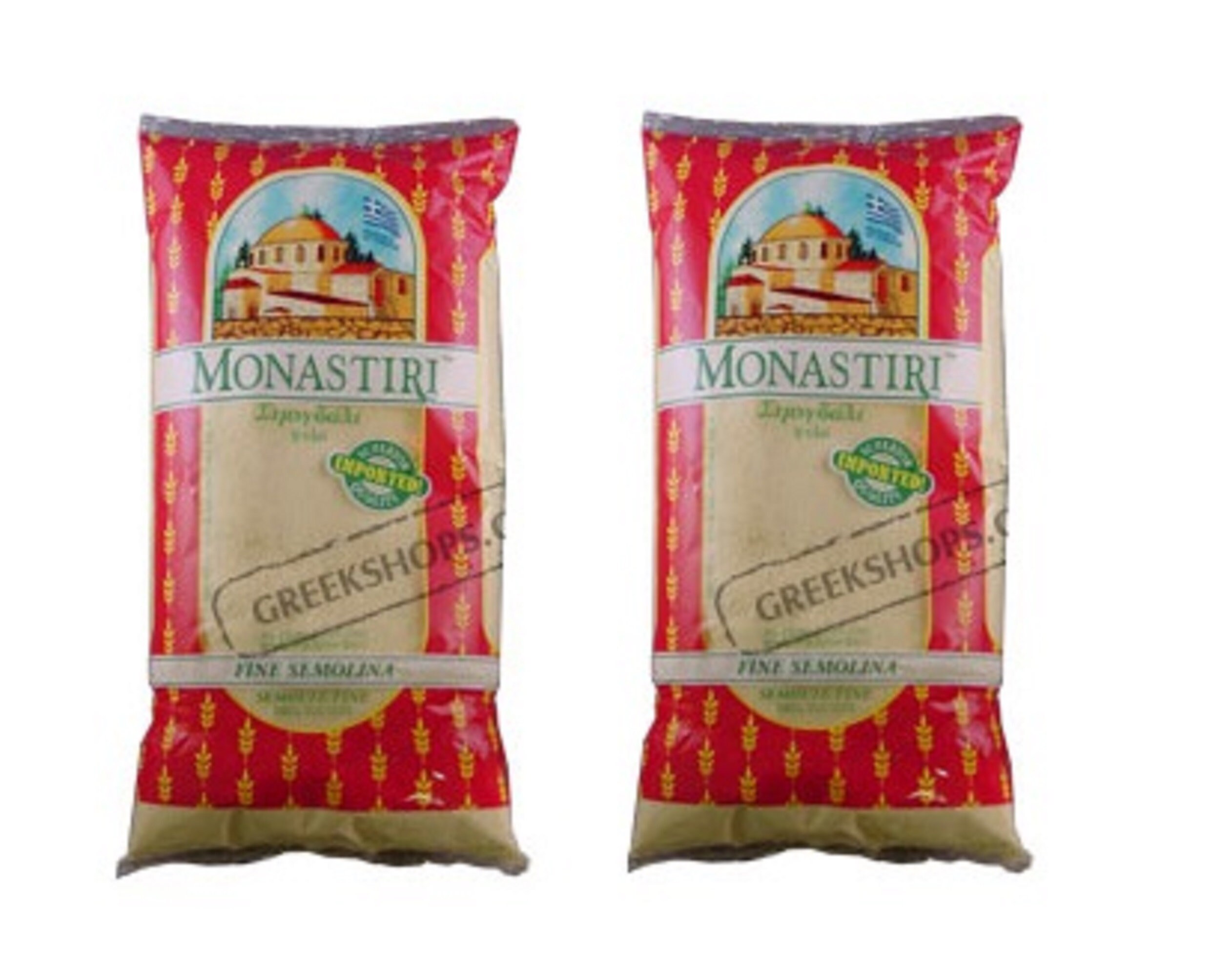 2 Monastiri Fine Semolina - 500 gr