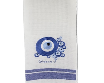 Decorative Embroidered Kitchen Towel Evil Eye 50x60cm