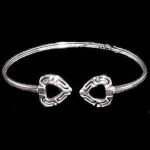 Moderne griechische Sterling Silber griechische Schlüssel Herz Armband