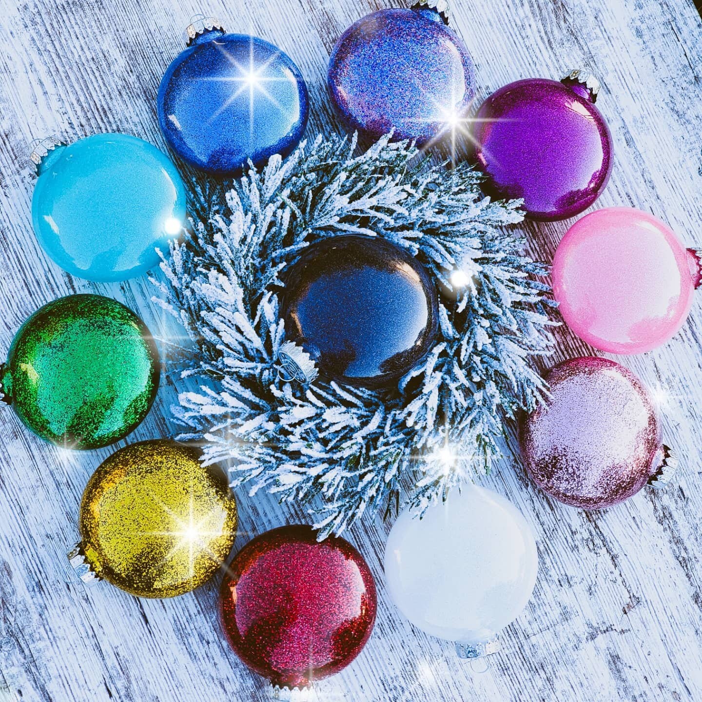 Ornements de Noël à paillettes personnalisés Monogramme  Etsy