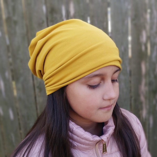 NEW COLORS! Lightweight Twisted Slouchy Beanie, More COLORS, Stretch Bamboo/Organic Cotton Jersey, Winter Hat, Chemo Cap, Fall Beanie
