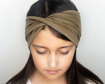 MORE COLORS! Infinity Loop Headband for Adults, Youth, Child, Toddler, Baby, Stretch Bamboo, Organic Cotton Exercise Headwrap, Wide Headband