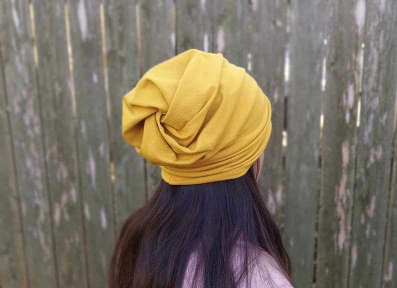 NEW COLORS Lightweight Twisted Slouchy Beanie, More COLORS, Stretch Bamboo/Organic Cotton Jersey, Winter Hat, Chemo Cap, Fall Beanie image 2