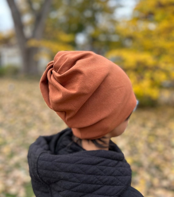Rust Bamboo Slouchy Hat Rust Bamboo Slouchy Hat