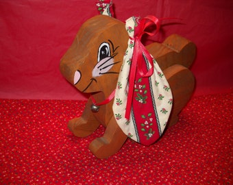 Wooden Craft Christmas Bunny