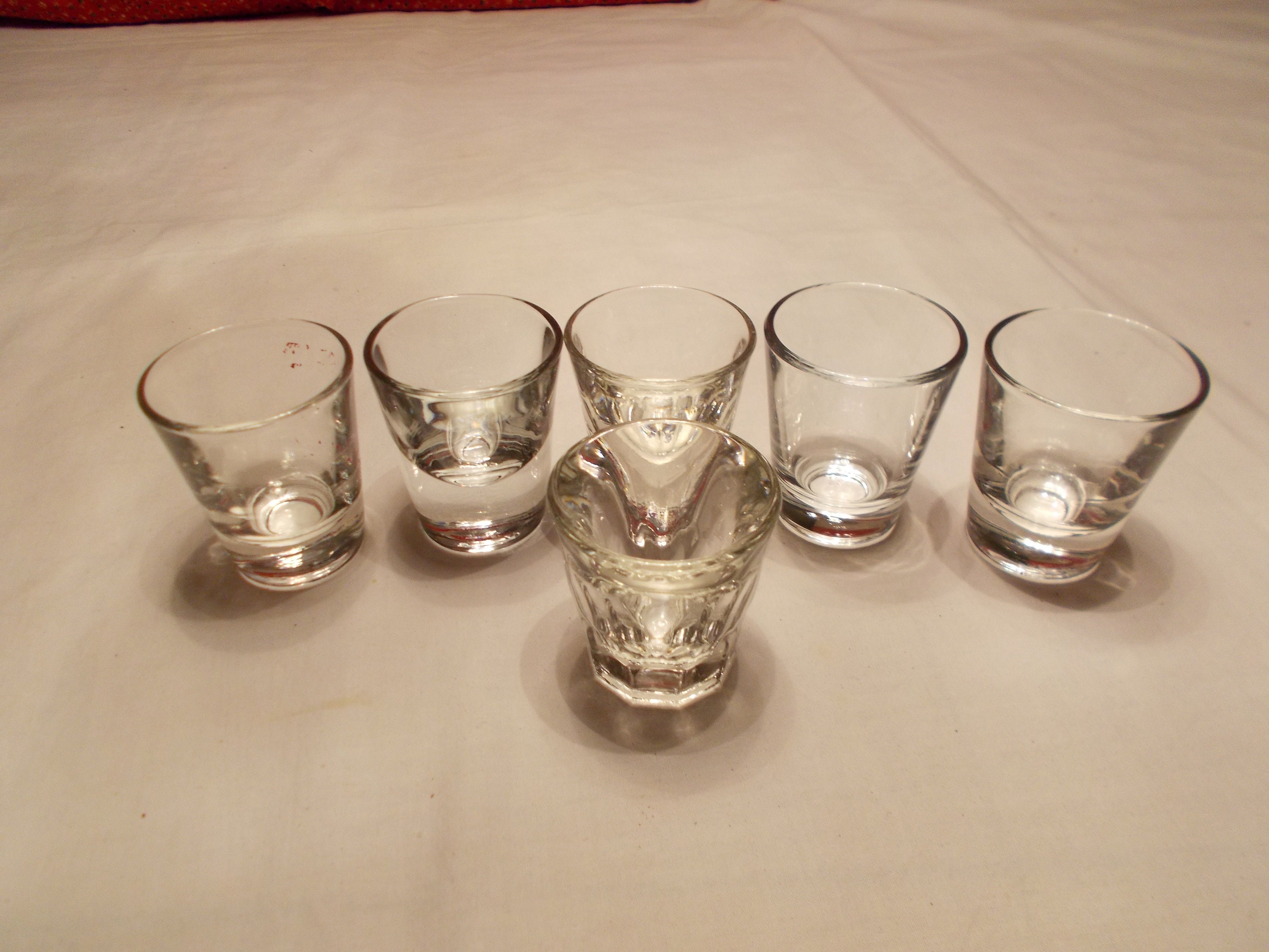Vintage Assorted Clear Shot Glasses Standard Size 2 Fl Oz Etsy UK