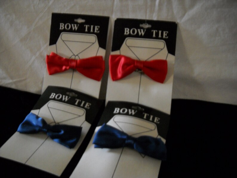 Child Size Vintage Satin Clip Bow Ties4 image 4