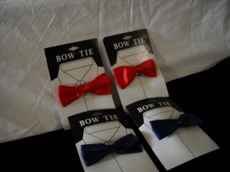 Child Size Vintage Satin Clip Bow Ties4 image 1