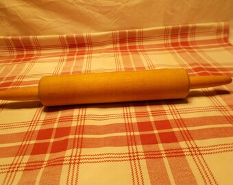 Vintage Traditional Classic Farmhouse Kitchen Long Handle Wooden Rolling Pin