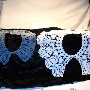 Crochet Collars Blue And White2 image 1