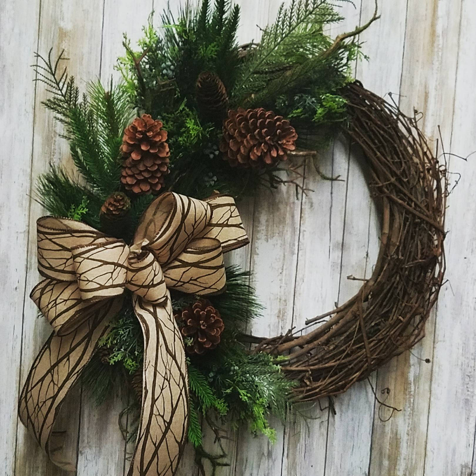 Pine wreath Etsy