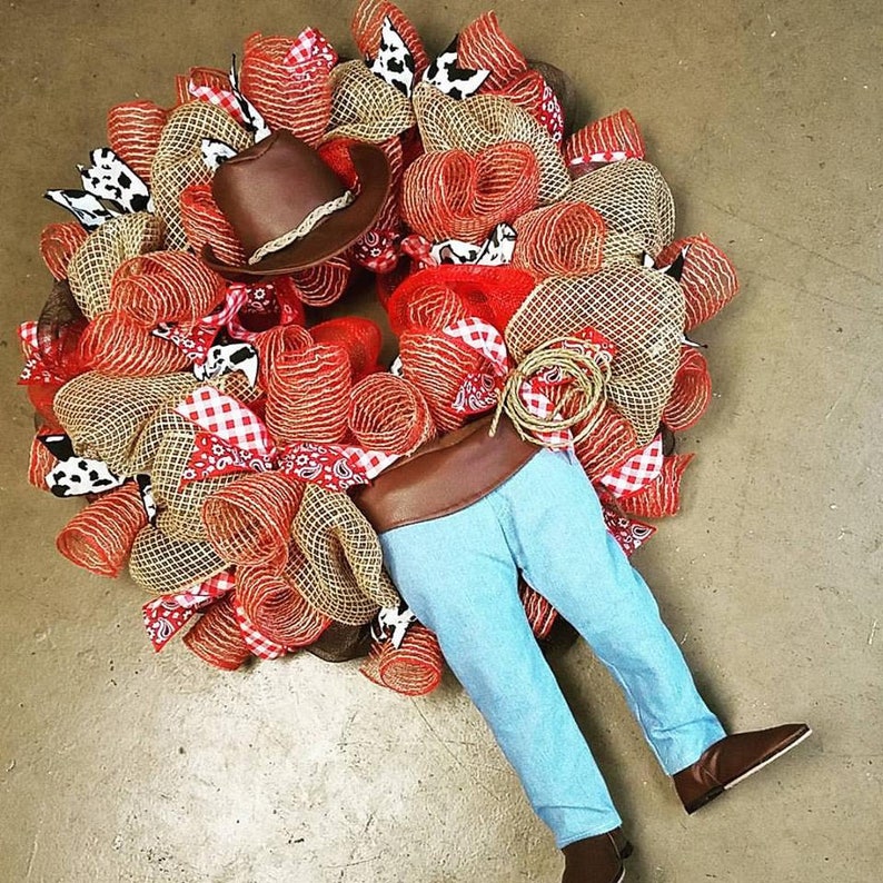Cowboy wreath