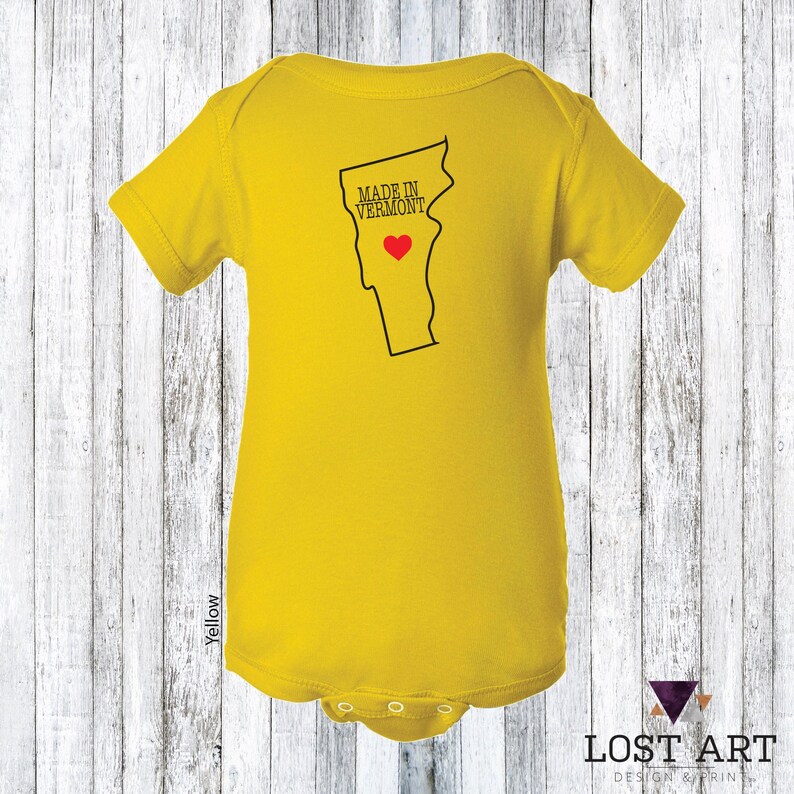 Made in Vermont Onesie Vermont Bodysuit Vermont Baby Etsy