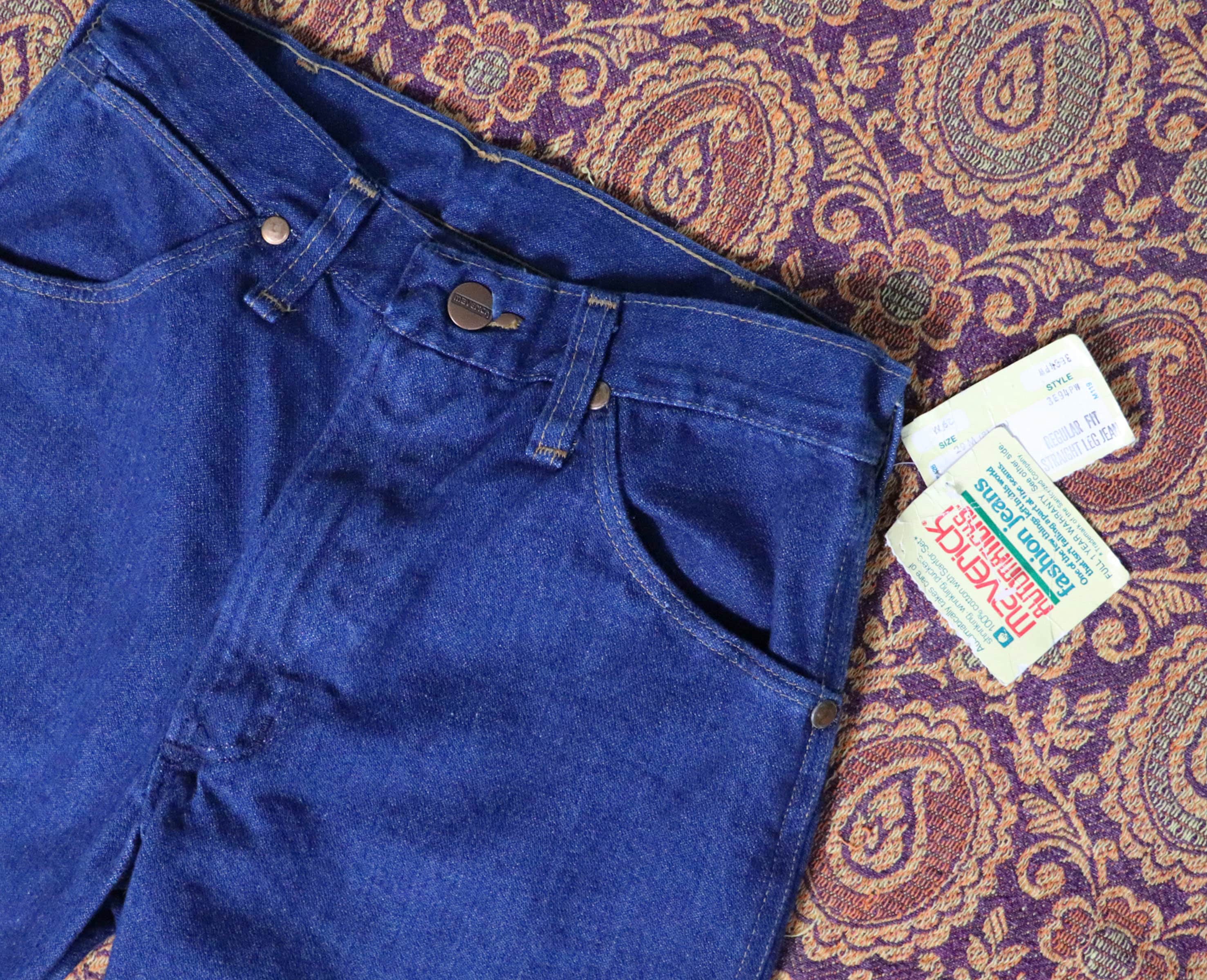 1970s Maverick Jeans || 27 Waist || Deadstock Unworn || Made 1970s Maverick Jeans || 27 Waist || Deadstock Unworn || Made