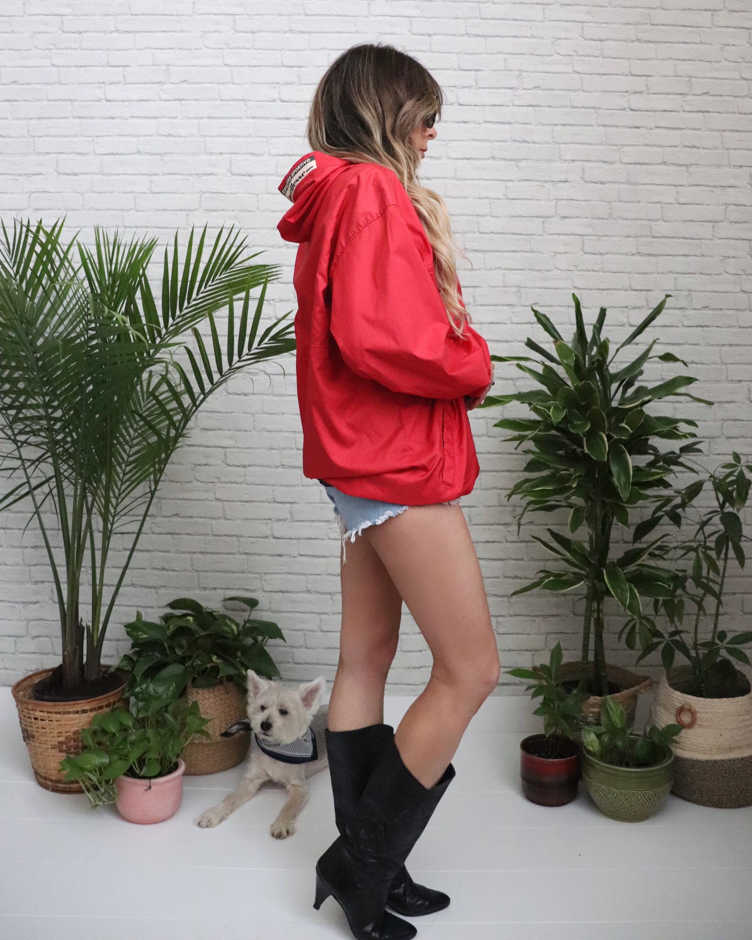80s Ellesse Japan Made Anorak | Vintage Red Tennis & Ski Pullover