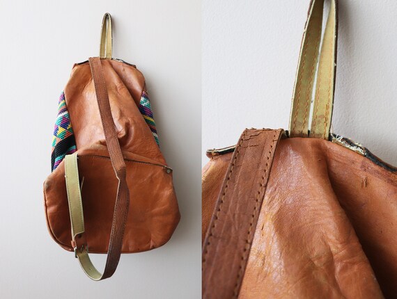 Vintage Handwoven Backpack || Kiondo Beach Bag ||… - image 6