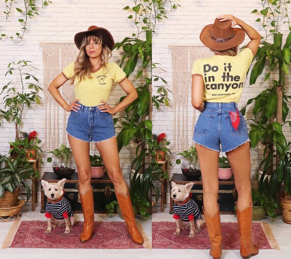 Vintage 1980's High Waist Shorts // Denim Ultra Hi