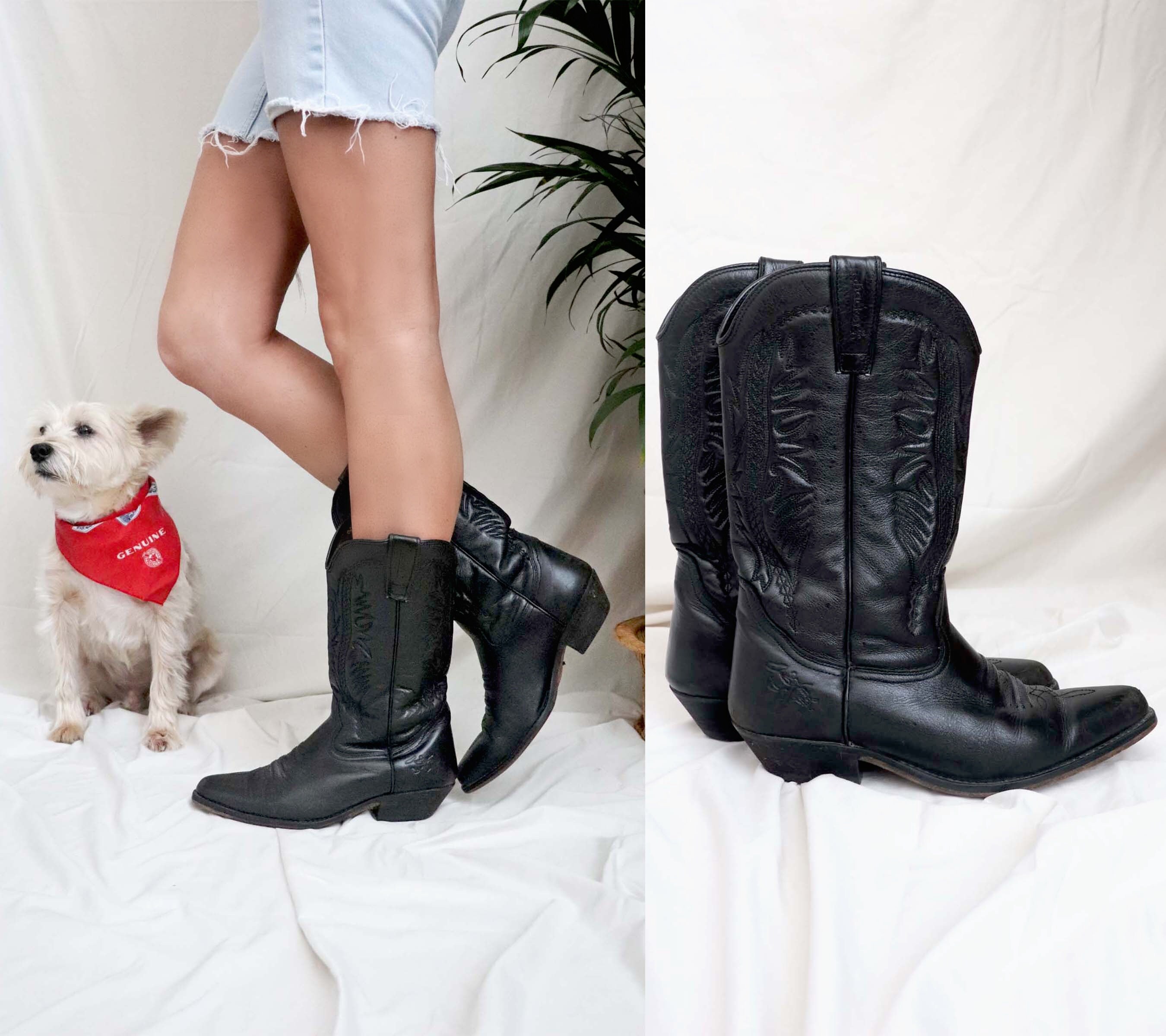 Schoenen Vintage Cowboylaarzen Vintage laarsjes Italiaans Dames Schoenen  Boots Cowboylaarzen Vintage Cowboylaarzen dance4life.com