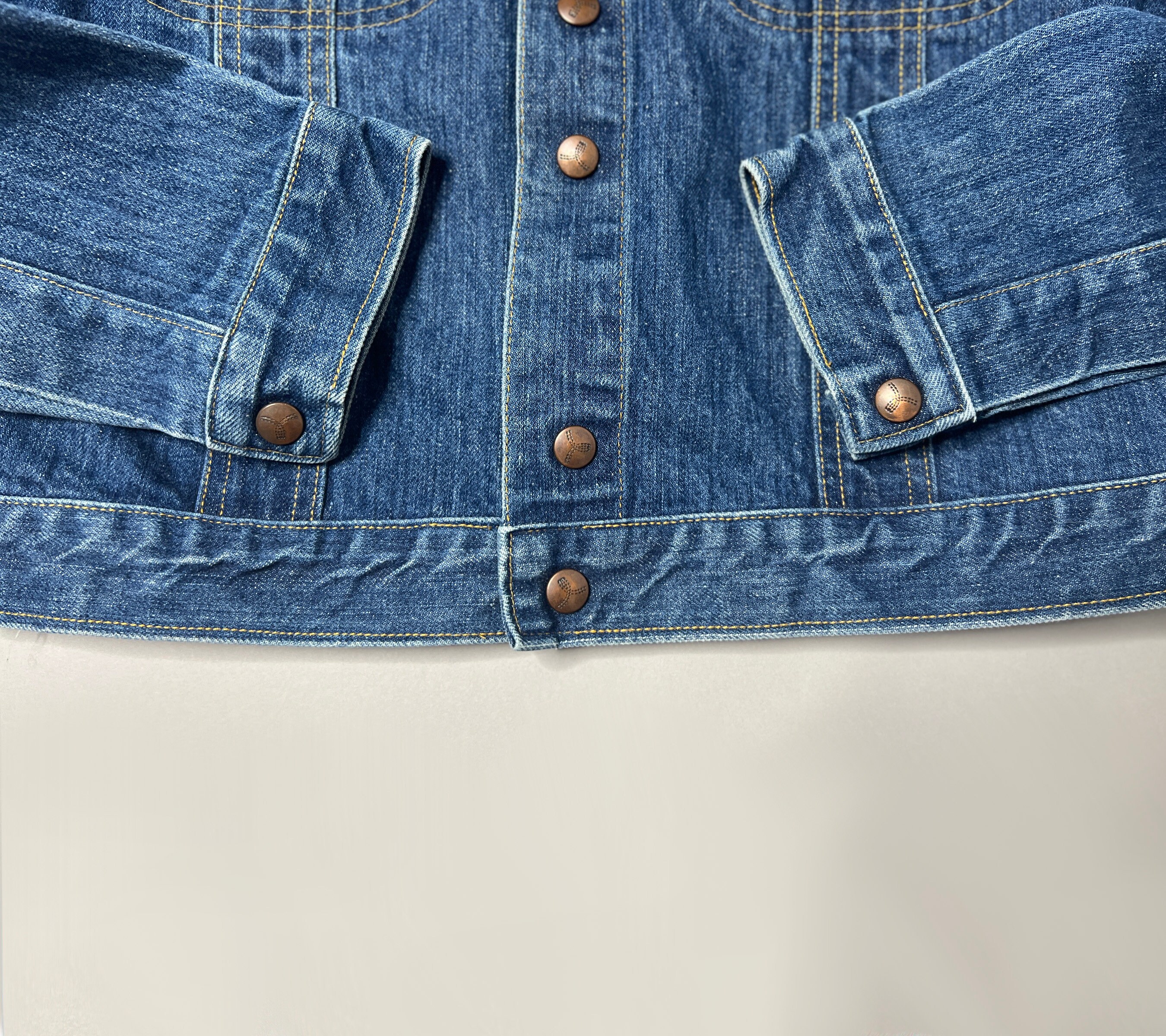 70s GWG Denim Jacket | Size 38 | Vintage Trucker Denim With Retro