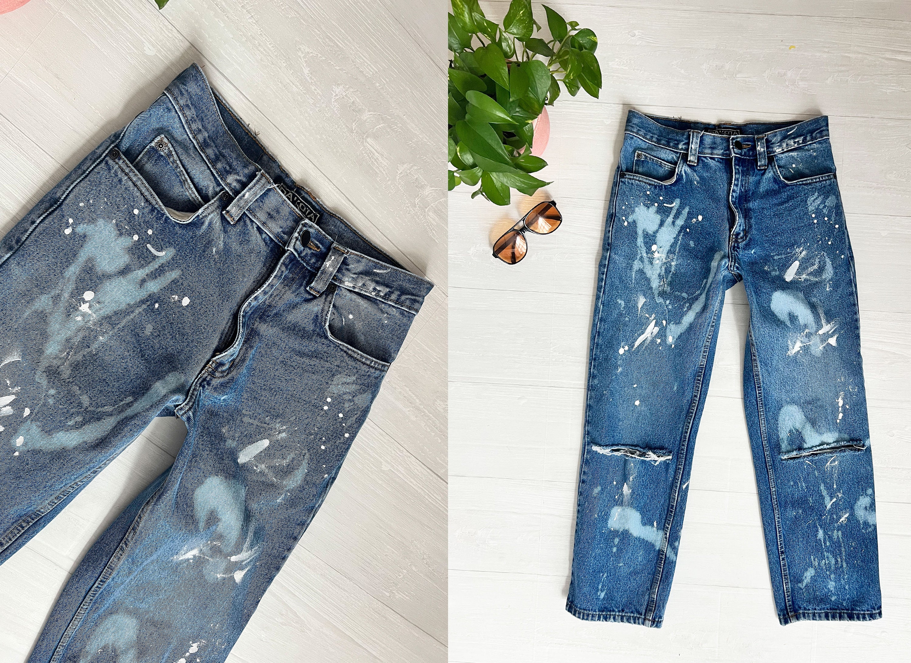 【COLOR iN ID】hand painting jeans COLOR iN ID】hand painting jeans (COLOR iN ID/デニム