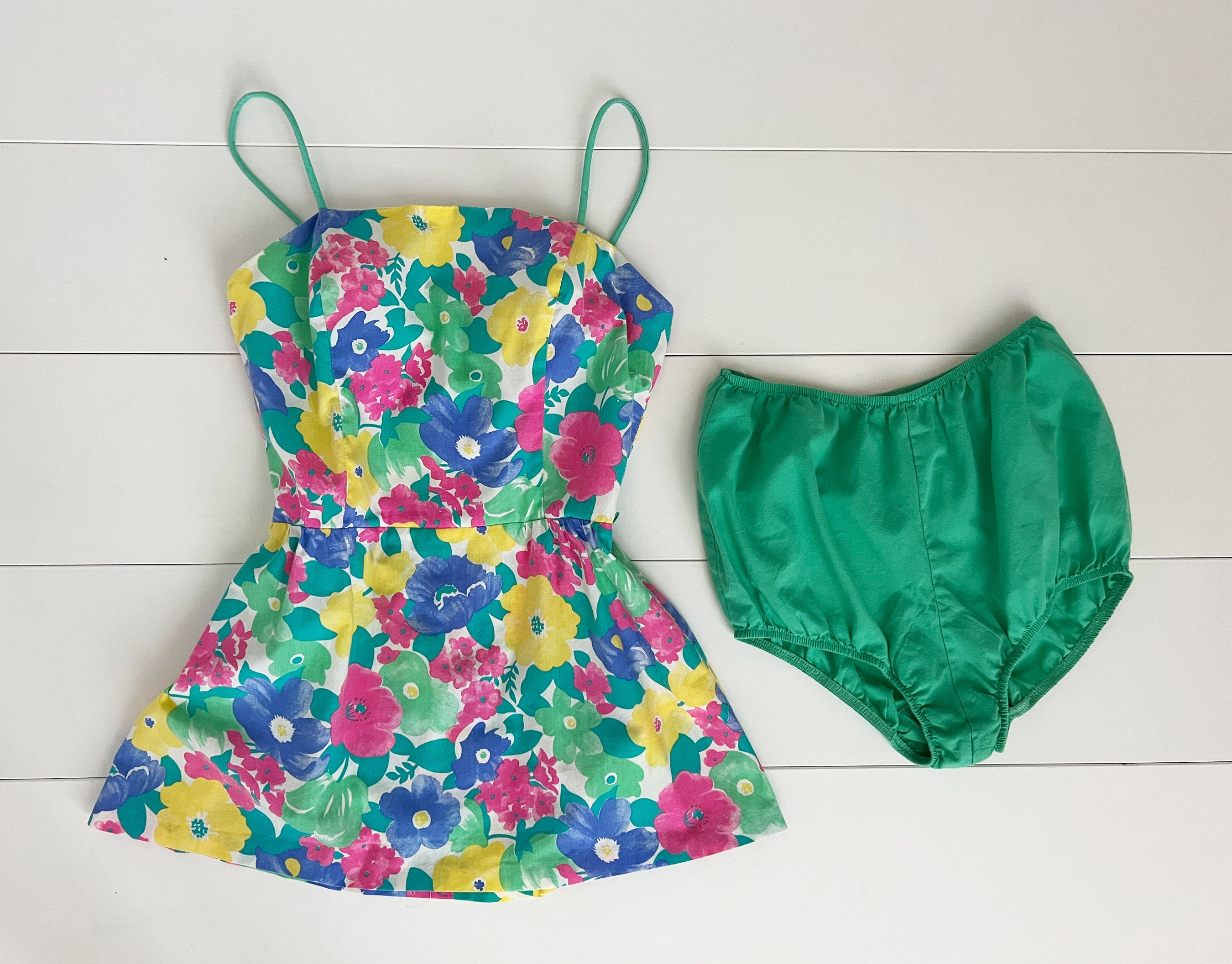 60s Floral Mini Dress With Bloomers | Small Size | Vintage Mod Short  Sizzler Dress - Etsy