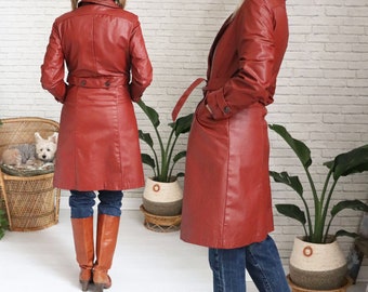 Vint. 70's Leather Bikers Unisex Jacket Side Lace BILL JONES