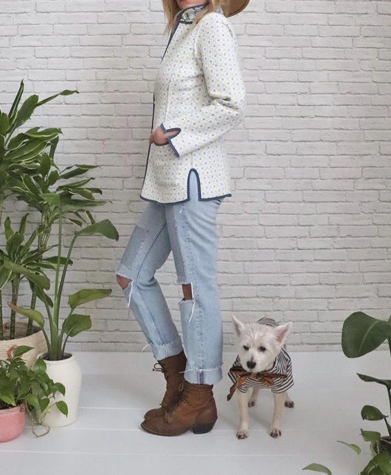 Reversible Quilt Jacket | Small | Vintage Floral … - image 6