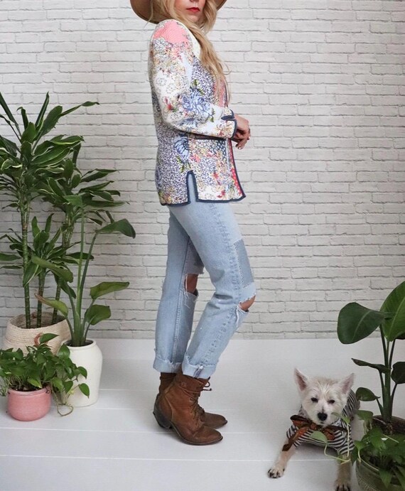 Reversible Quilt Jacket | Small | Vintage Floral … - image 9