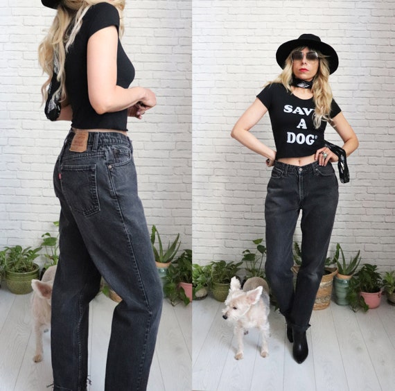Buy 90s Vintage High Rise Bootcut Jeans for CAD 108.00