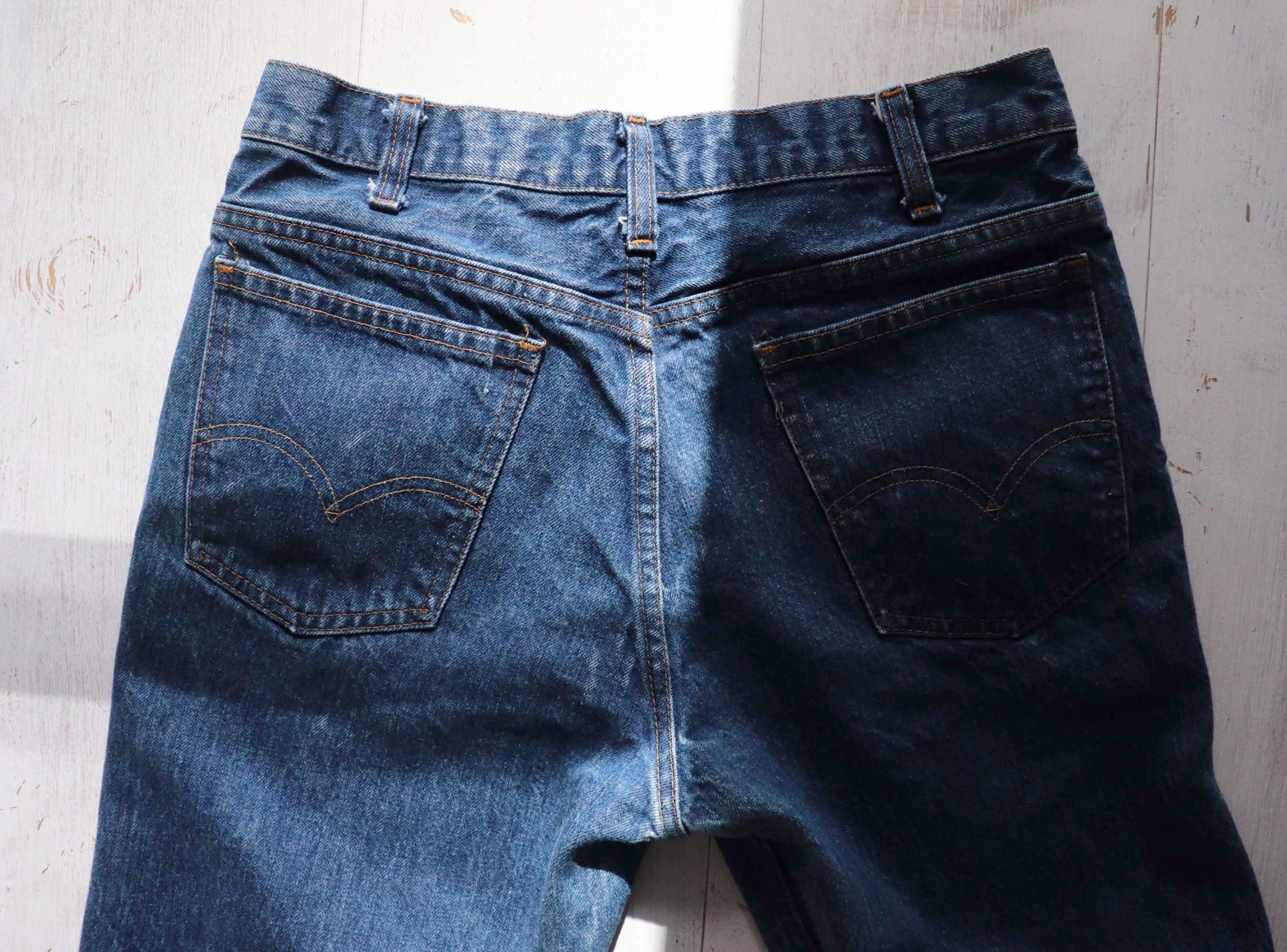 1970's LEVIS Wide Leg Flared Jeans, Cropped Kick Flare Wide 1970's LEVIS Wide Leg Flared Jeans, Cropped Kick Flare Wide