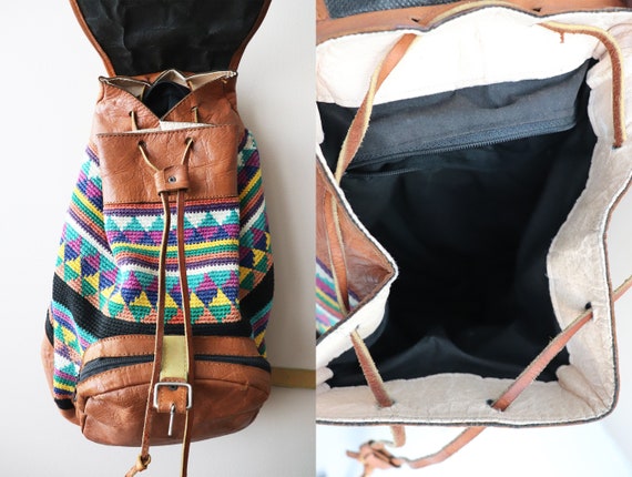 Vintage Handwoven Backpack || Kiondo Beach Bag ||… - image 4