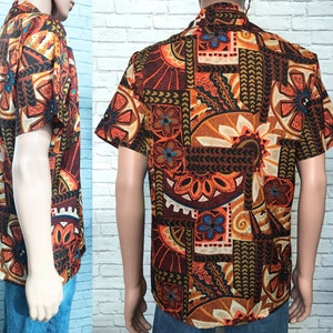 Men's 60's Hawaiian Tiki Shirt image 4