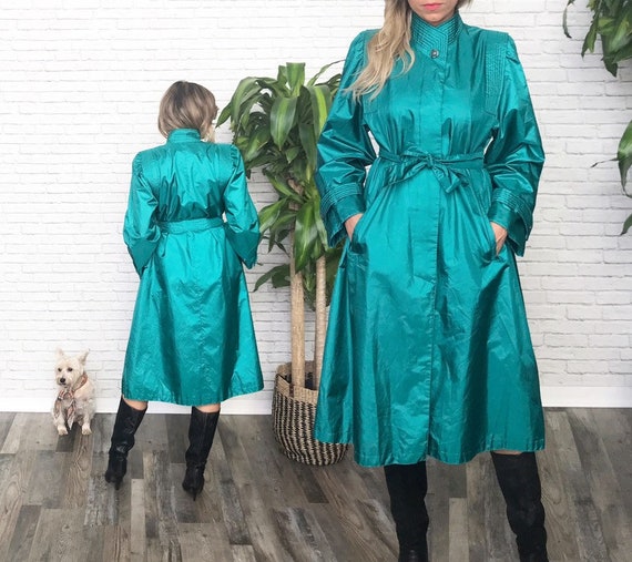 80's Teal Space Age Metallic Jacket