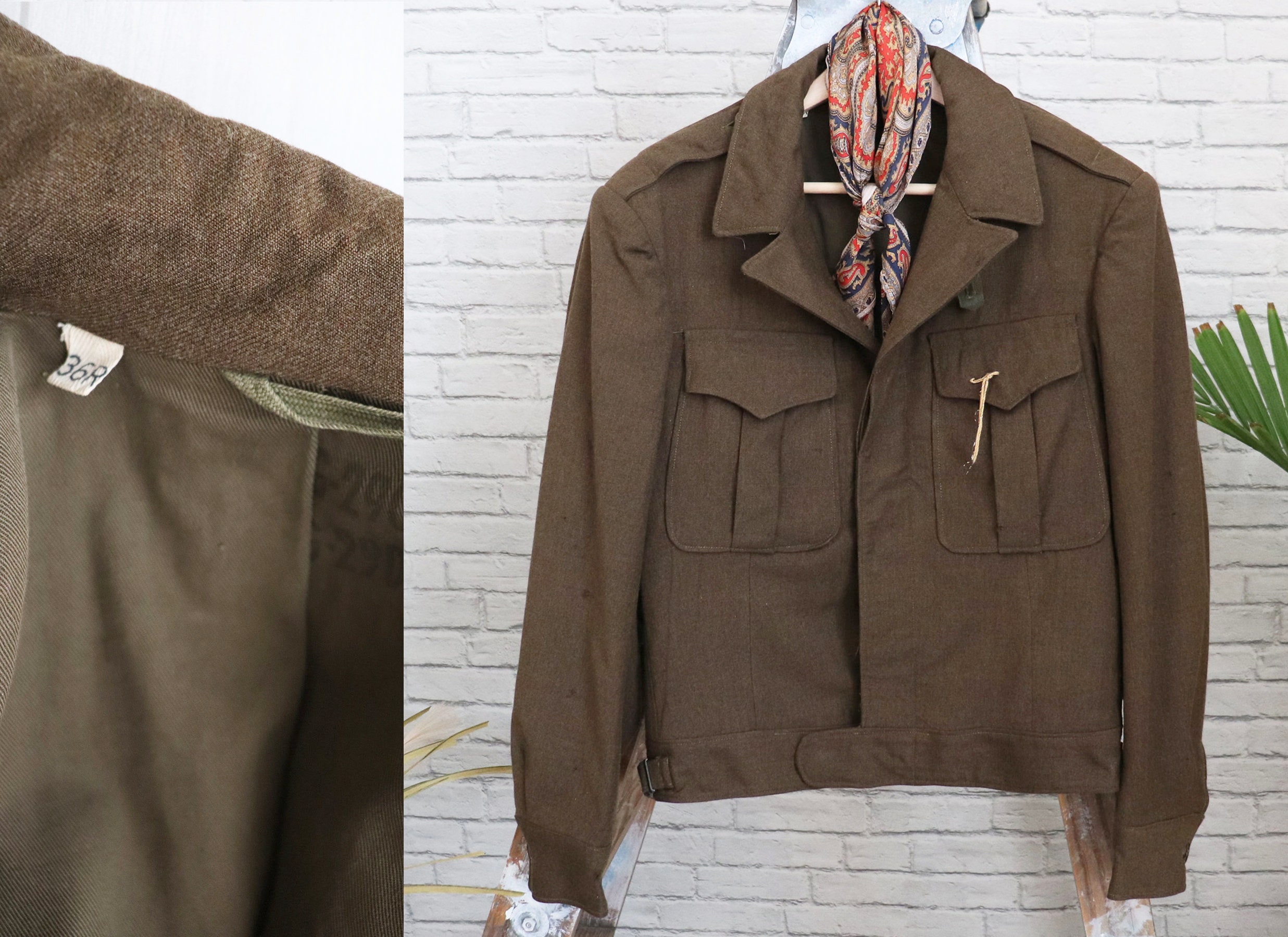 Army Jacket Original French Military Vintage Combat F2 Field