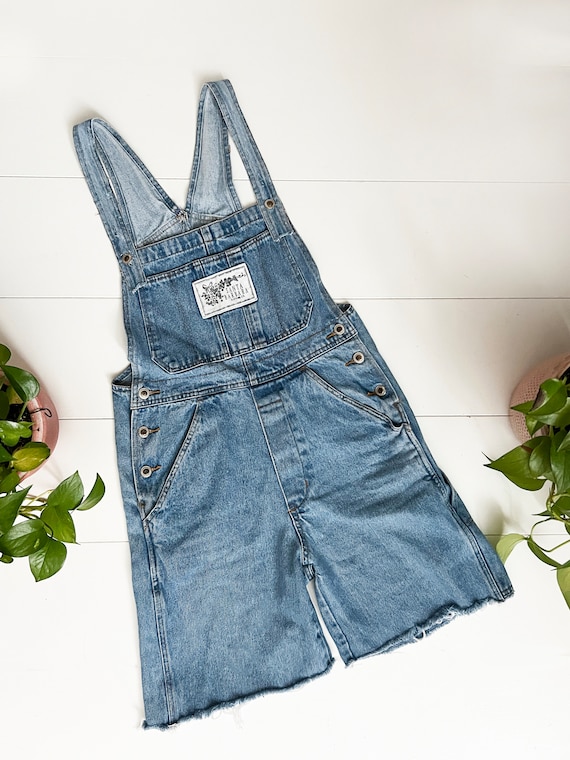 1980s Denim Shortall | Small Size Ladies | Vintage Santa