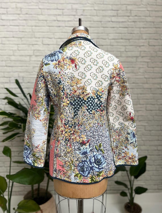 Reversible Quilt Jacket | Small | Vintage Floral … - image 3