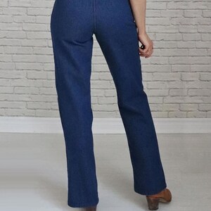 70s Wrangler Jeans | 27 Waist | Vintage High Waist Deadstock NOS Indigo Blue Denim image 9