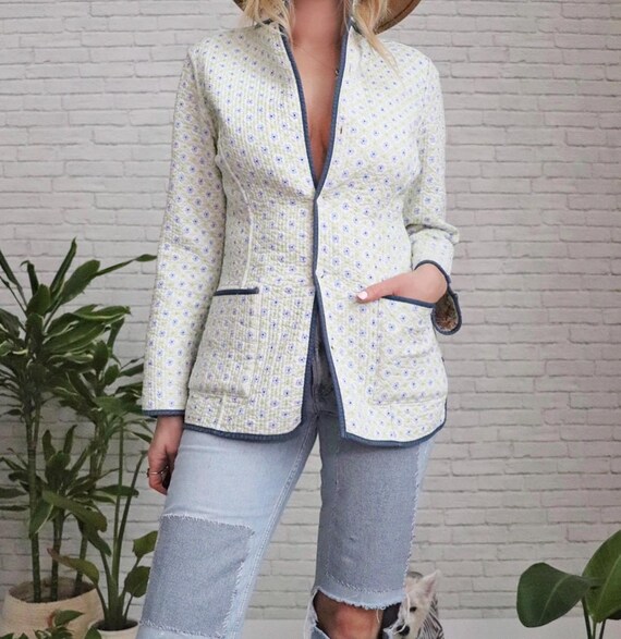 Reversible Quilt Jacket | Small | Vintage Floral … - image 4