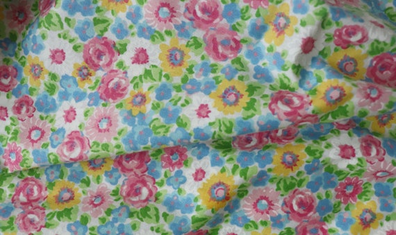 1980's Garden Floral Sun Dress || Cotton Summer S… - image 7
