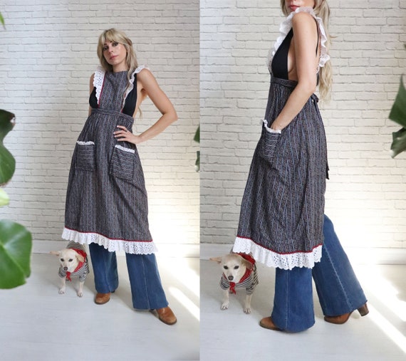 1910s Sweet Petite Floral Cotton Apron 【公式通販】